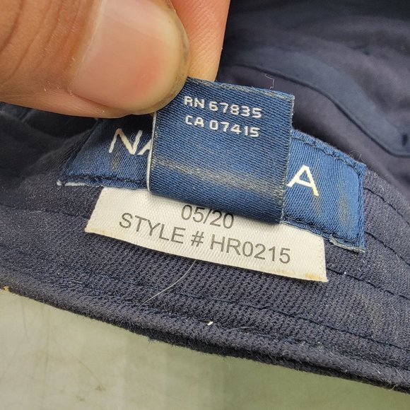 Nautica Dark Blue Hat Cap Adjustable Outdoors Casual Lightweight - Picture 9 of 10